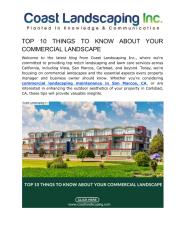 TOP 10 THINGS TO KNOW ABOUT YOUR COMMERCIAL LANDSCAPE.pdf