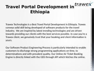 Travel Portal Development in Ethiopia.pptx