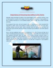 Importance of Ensuring Gas Safety in the Home.pdf