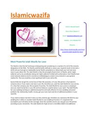 Most Powerful Jalali Wazifa for Love.pdf