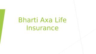 Bharti Axa Life Insurance.pptx