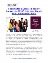Looking for Career in Beauty Industry in 2018- Join Your Hands with Orane International.pdf